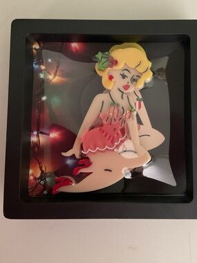 New in package “ 1st edition “Christmas Belle “Brooch by Lipstick & Chrome
